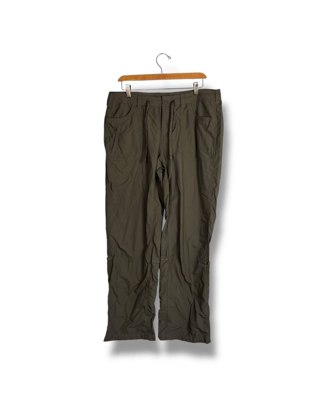 The North Face Pants Women Size 14 Convertible Khaki Hiking Gorpcore Nylon